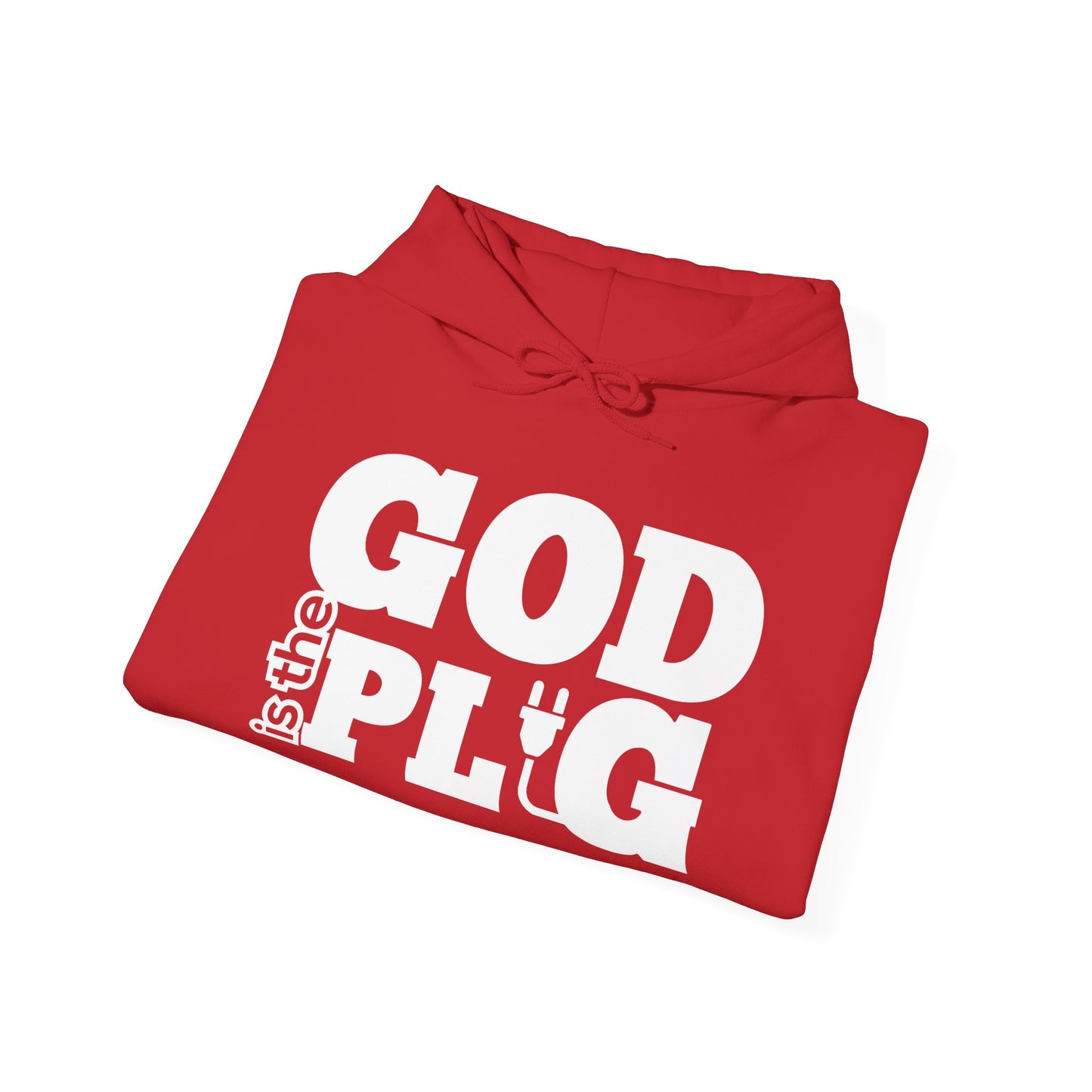 God is the Plug Unisex Heavy Blend™ Hooded Sweatshirt