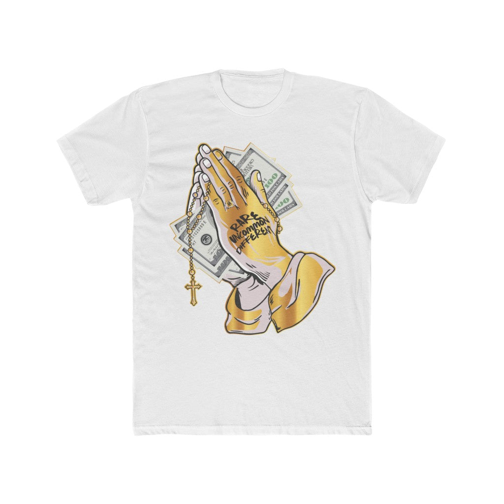 Women Jordan 6 Gold Hoops Shirt - Praying Hands- Rare Uncommon Different Shirt