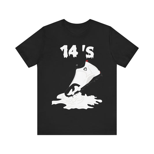Shoe Dripping Shirt to Match Jordan 14 Black Toe Sneaker Shirt