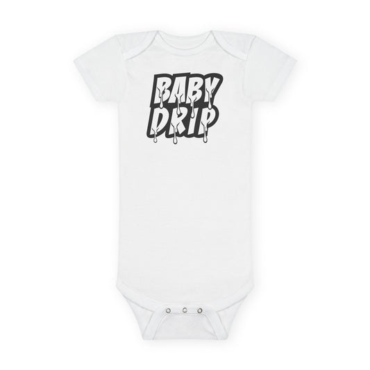 Baby Short Sleeve Onesie® Baby Drip
