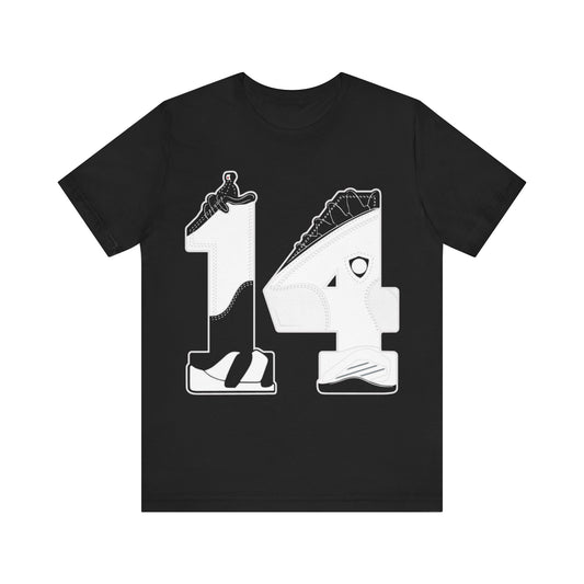 Number 14 Shirt to Match Jordan 14 Black Toe Sneaker Shirt